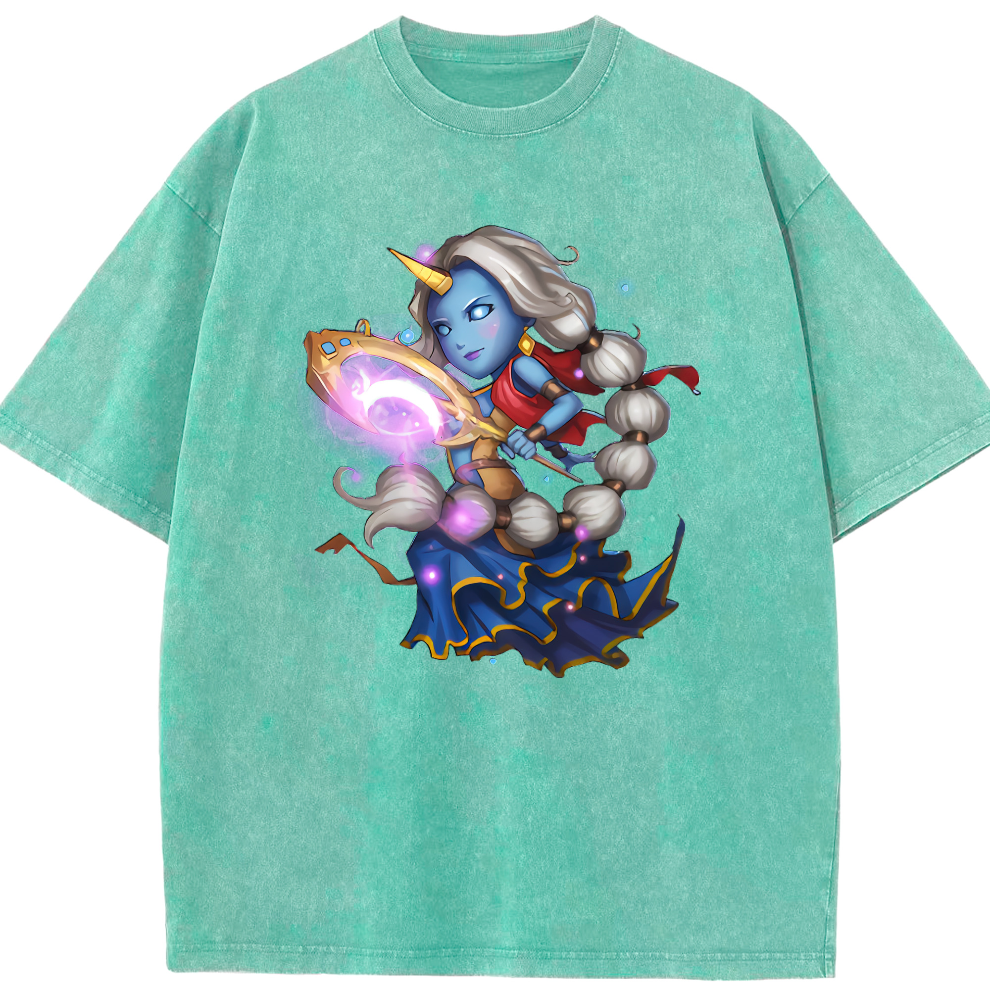 リーグ・オブ・レジェンド League of Legends LOL 綿100% ヴィンテージ風 半袖Tシャツ（フロントプリント）